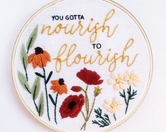 Nourish-borduurpatroon | Digitaal patroon | Pdf