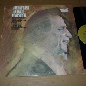 JOHNNY CASH Walls Of Prison LP vinyl record 1970 harmony