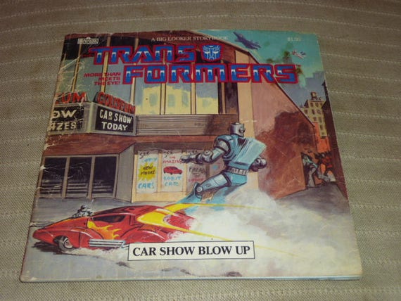 Transformers Book Car Show Blow Up 1986 Etsy