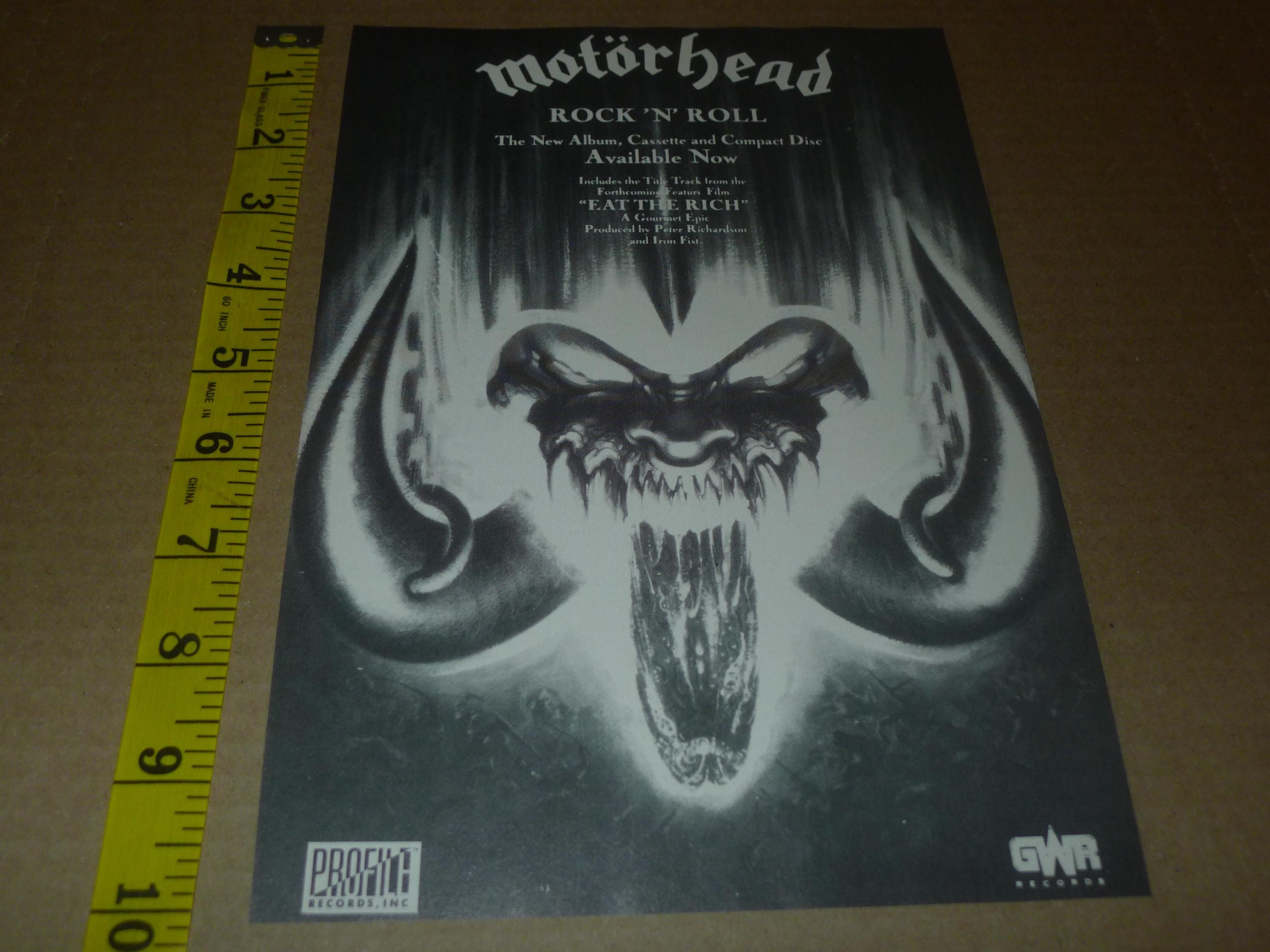 Vintage Motorhead Poster - Etsy