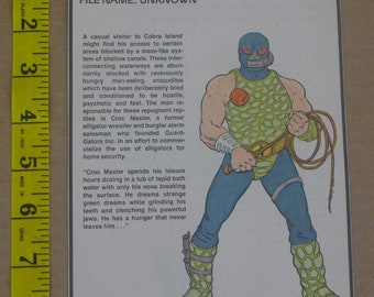 CROC MASTER Cobra Reptile Trainer CLIPPING gi joe crimson guard