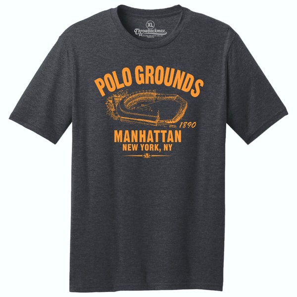 Polo Grounds 1890 T-Shirt: New York Giants Baseball, Tri-Blend Tee
