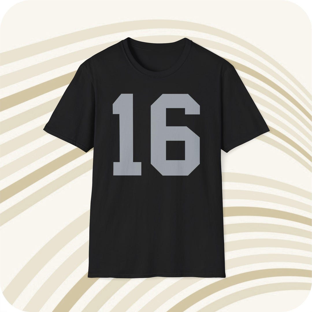 Jim Plunkett Oakland Raiders #16 NFL Jersey T-shirt - Front & Back