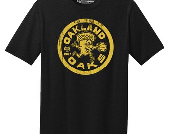 Oakland Oaks 1967 ABA Logo Basketball Classic Cut, Premium Tri