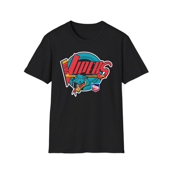 Throwbackmax Detroit Vipers 1994 Hockey Classic Cut, Premium Blend Tee Shirt - Multiple Colors