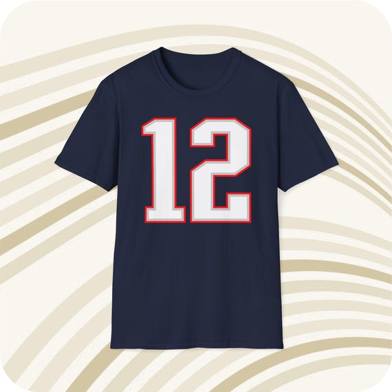 New England Patriots Tom Brady シャツ 12 bradybluetee-nfl-team-apparel-