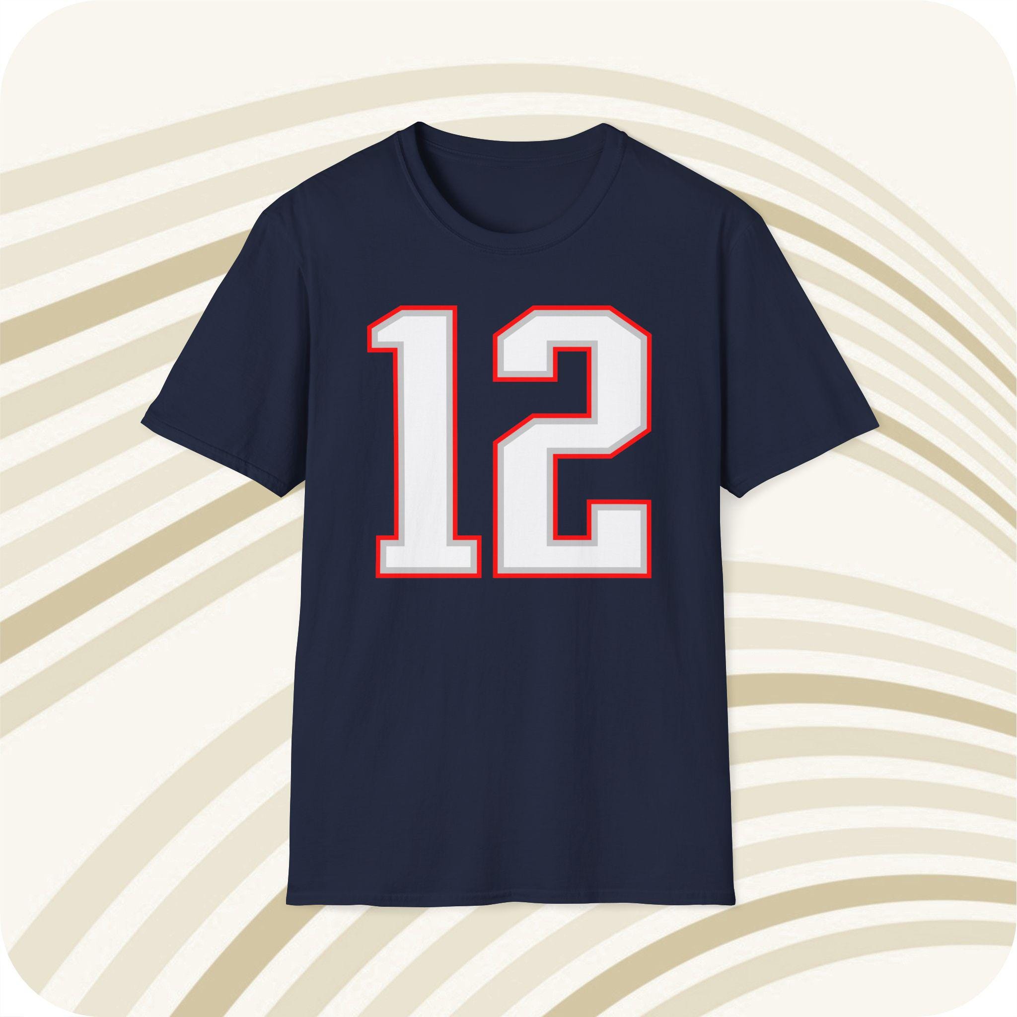 Tom Brady New England Patriots #12 NFL Jersey T-shirt - Front