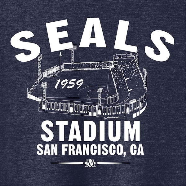 Robben Stadium 1959 Tri-Blend Tee: San Francisco Baseball Geschichte