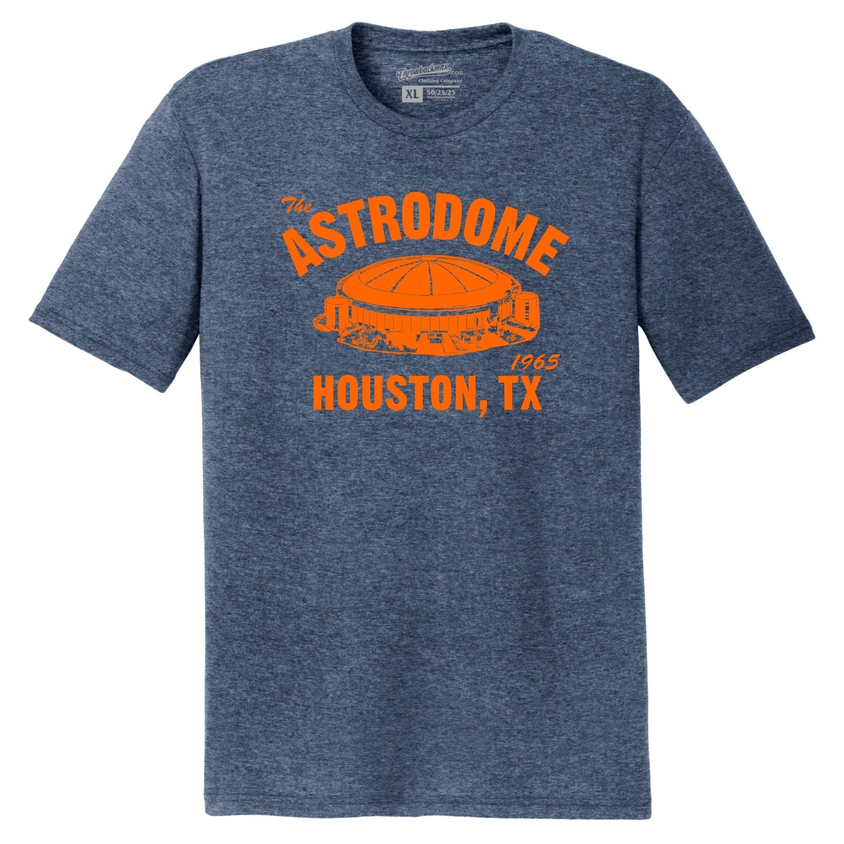 Throwbackmax the Astrodome 1965 Baseball Premium Tri-blend Tee 