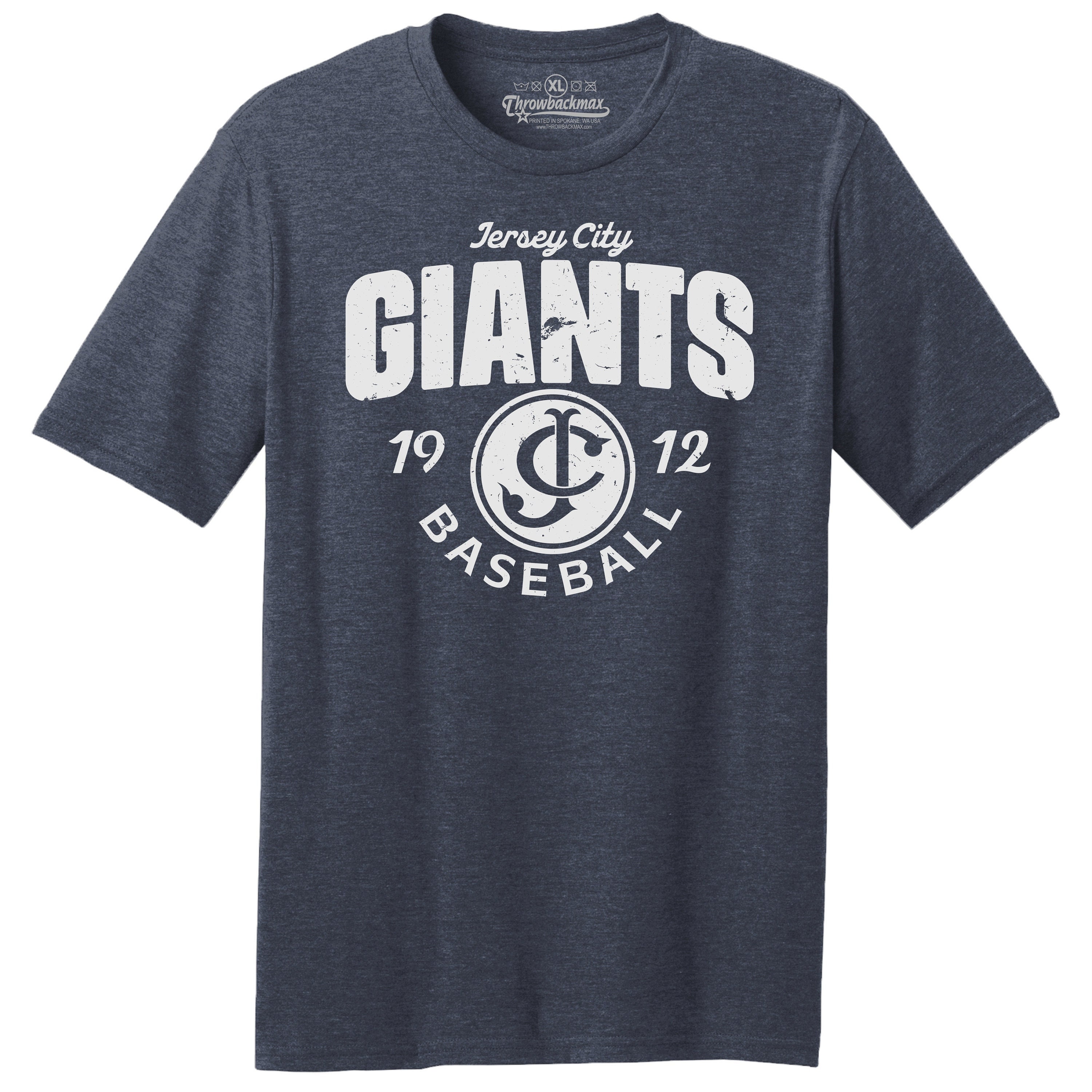 Throwbackmax Jersey City Giants 1912 Baseball Classic Cut