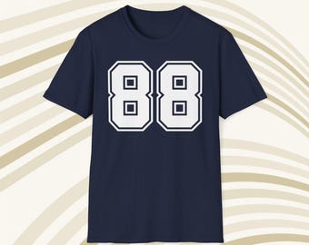 Michael Irvin #88 Dallas Cowboys NFL Jersey T-Shirt - Front
