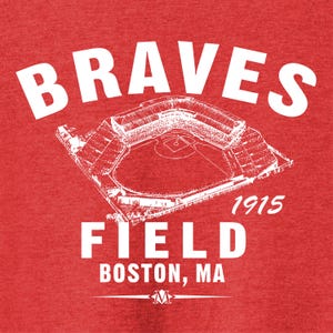 Braves Field 1915 Tri-Blend Tee: Boston Baseball History
