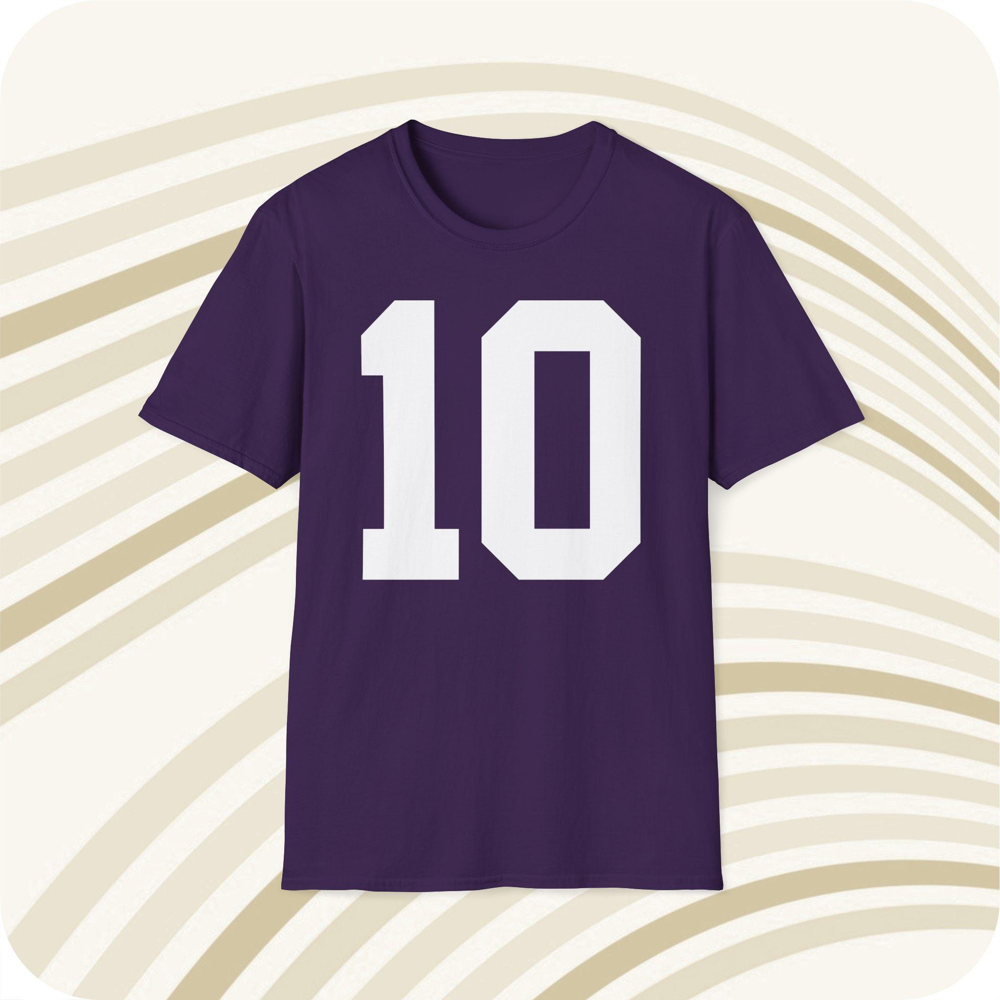 Fran Tarkenton #10 Minnesota Vikings Jersey T-shirt - Front & Back