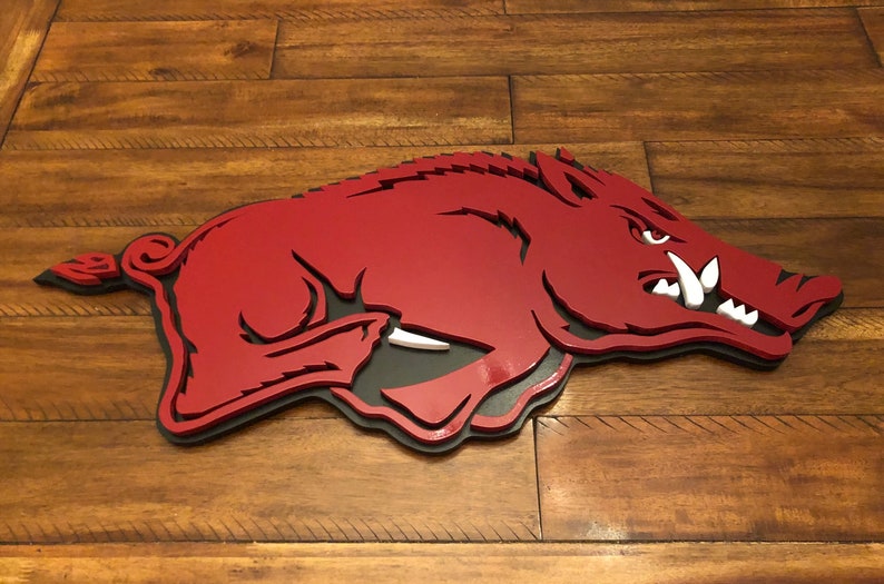 Arkansas Razorback Wooden Sign Etsy