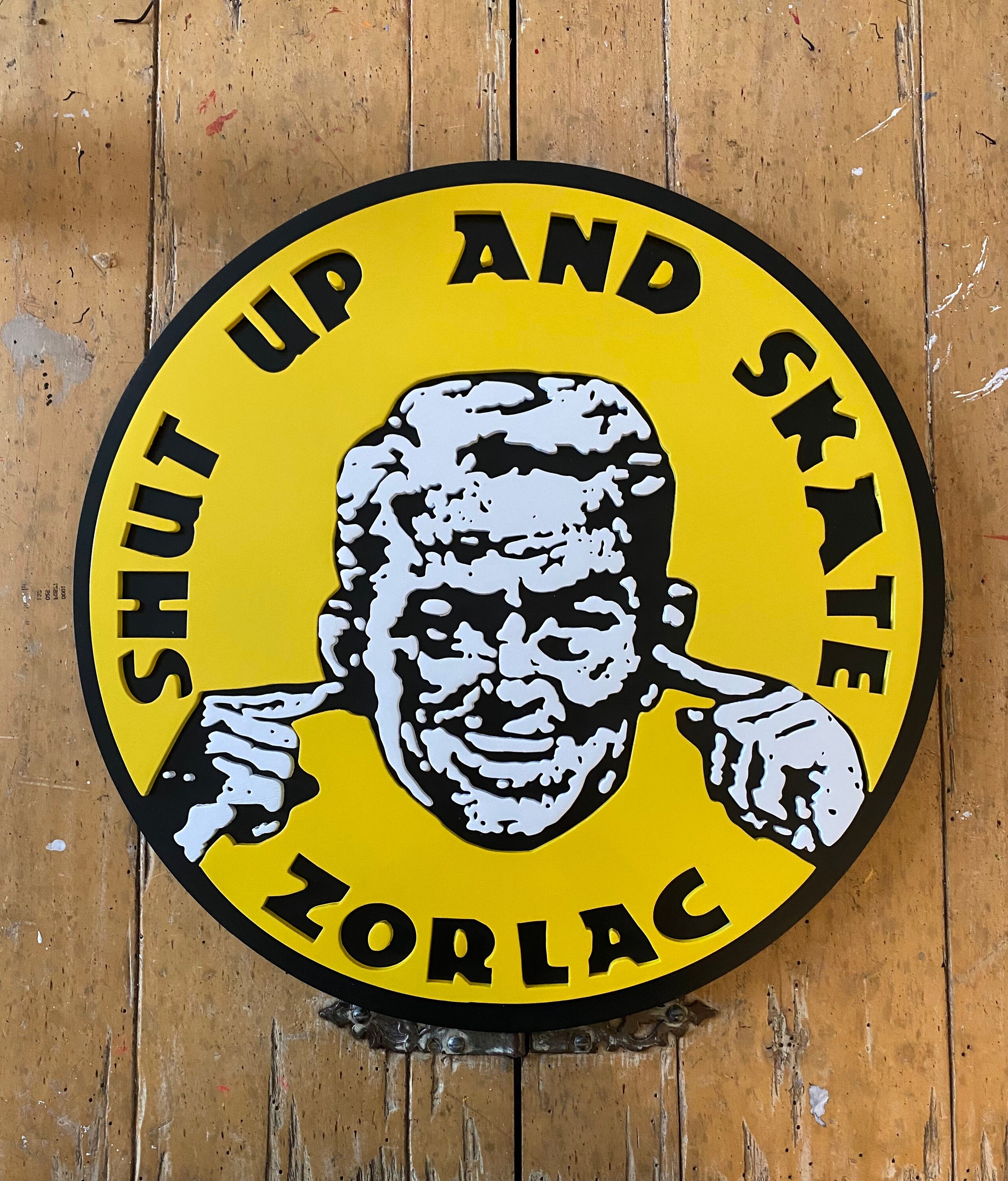 zorlac SHUT UP AND SKATE ゾーラック ワッペン パッチ②