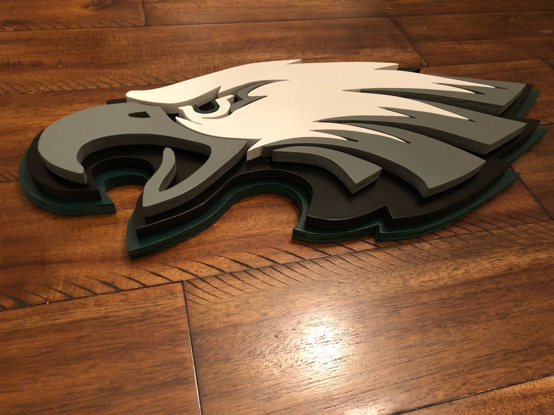 Philadelphia Eagles Logo Wooden Sign Etsy