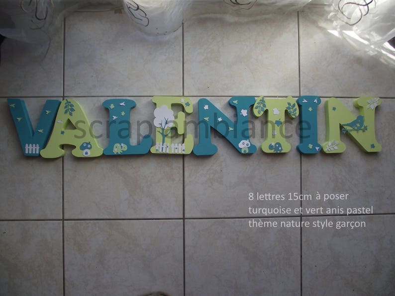 Name Letters Wood Large Wooden Letter Home Decor Image 0