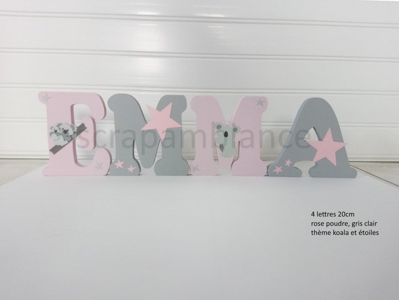 Wooden Name Letter Letter Decoration Room Personalized Etsy