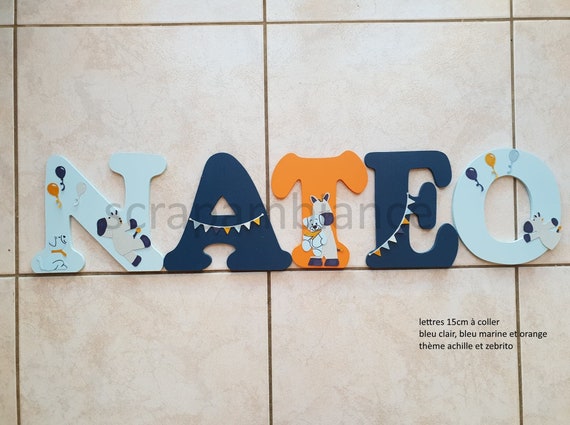 Lettre Prenom Bois Lettre Chambre Bebe Personnalisees Etsy