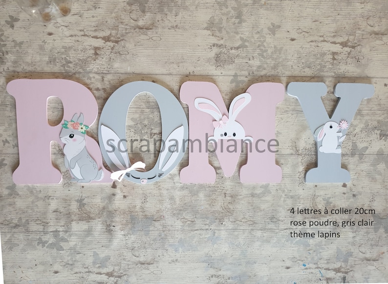 Letter Romy Wooden Letter, Wooden First Name, Baby Letter, Personalized First Name ...