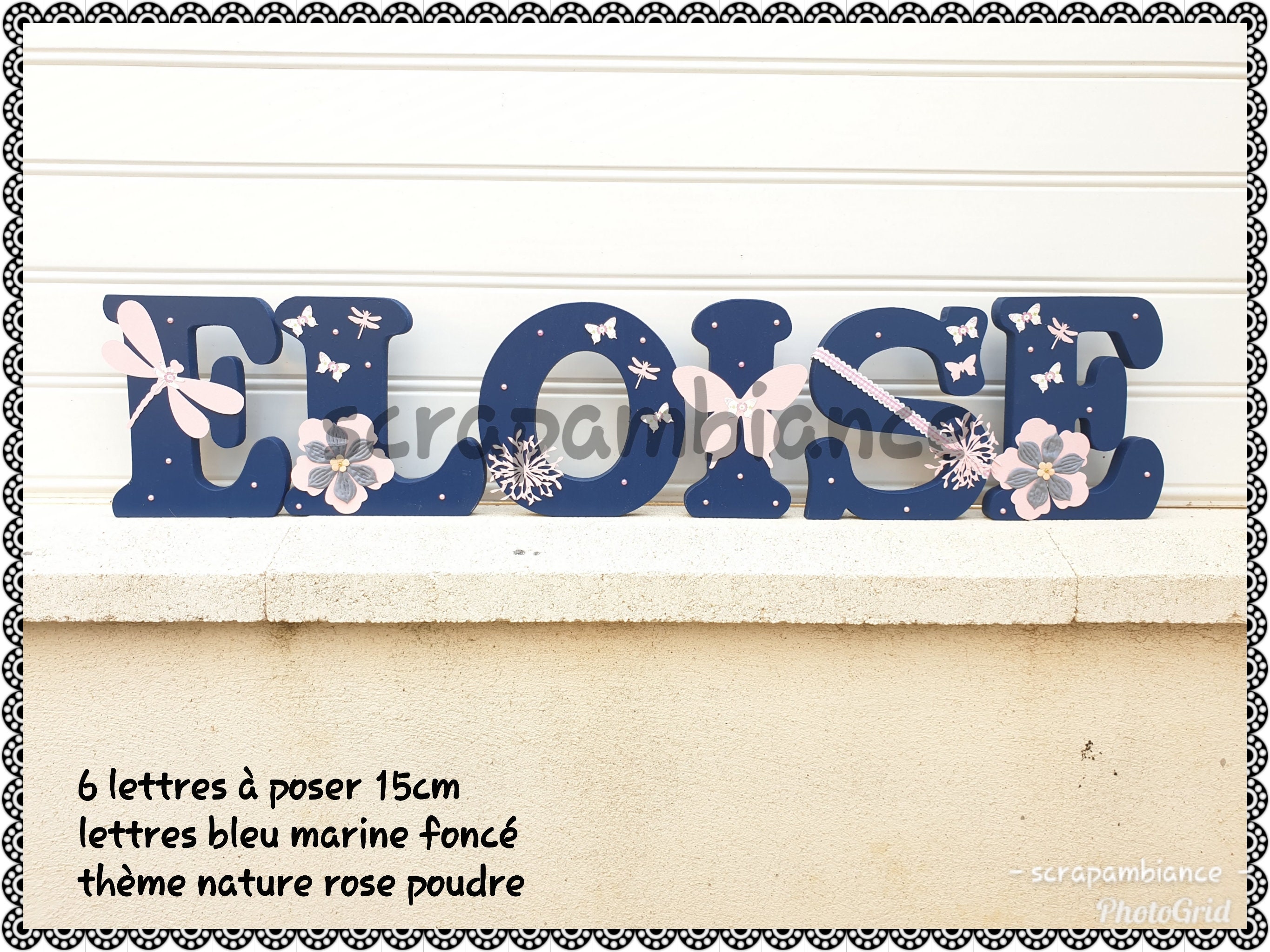 Lettre Prénom en Bois, Lettre Chambre Bébé, Bois Personnalisé, Décoration Lettres Décoratives Theme 