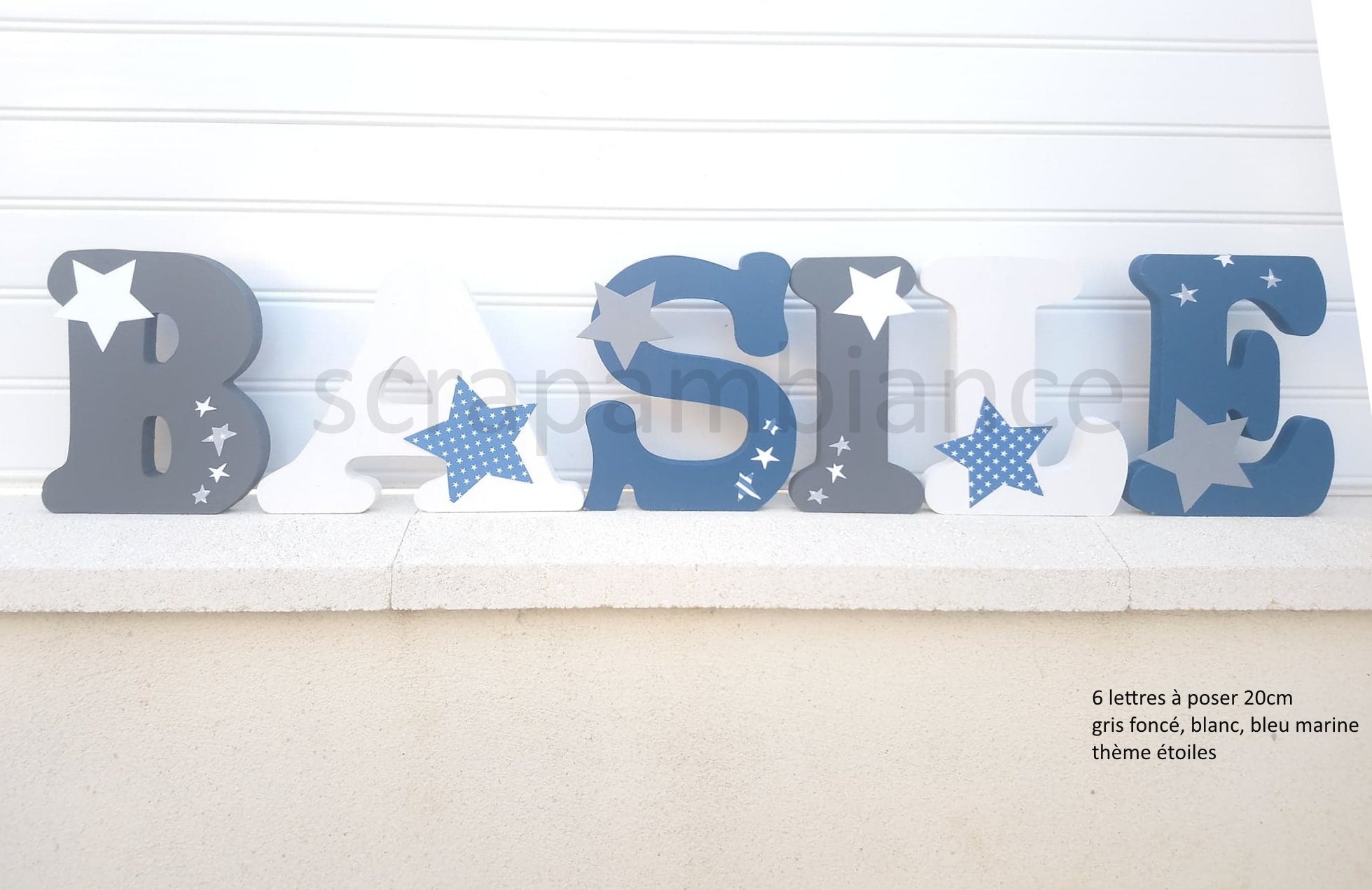 Lettre Prénom en Bois, Lettre Décoration Chambre, Lettre Bébé, à Poser, Lettres Décoratives Personna