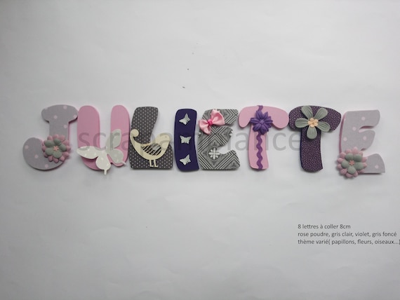 Lettre Prenom Bois Lettre Chambre Bebe Personnalisees Etsy