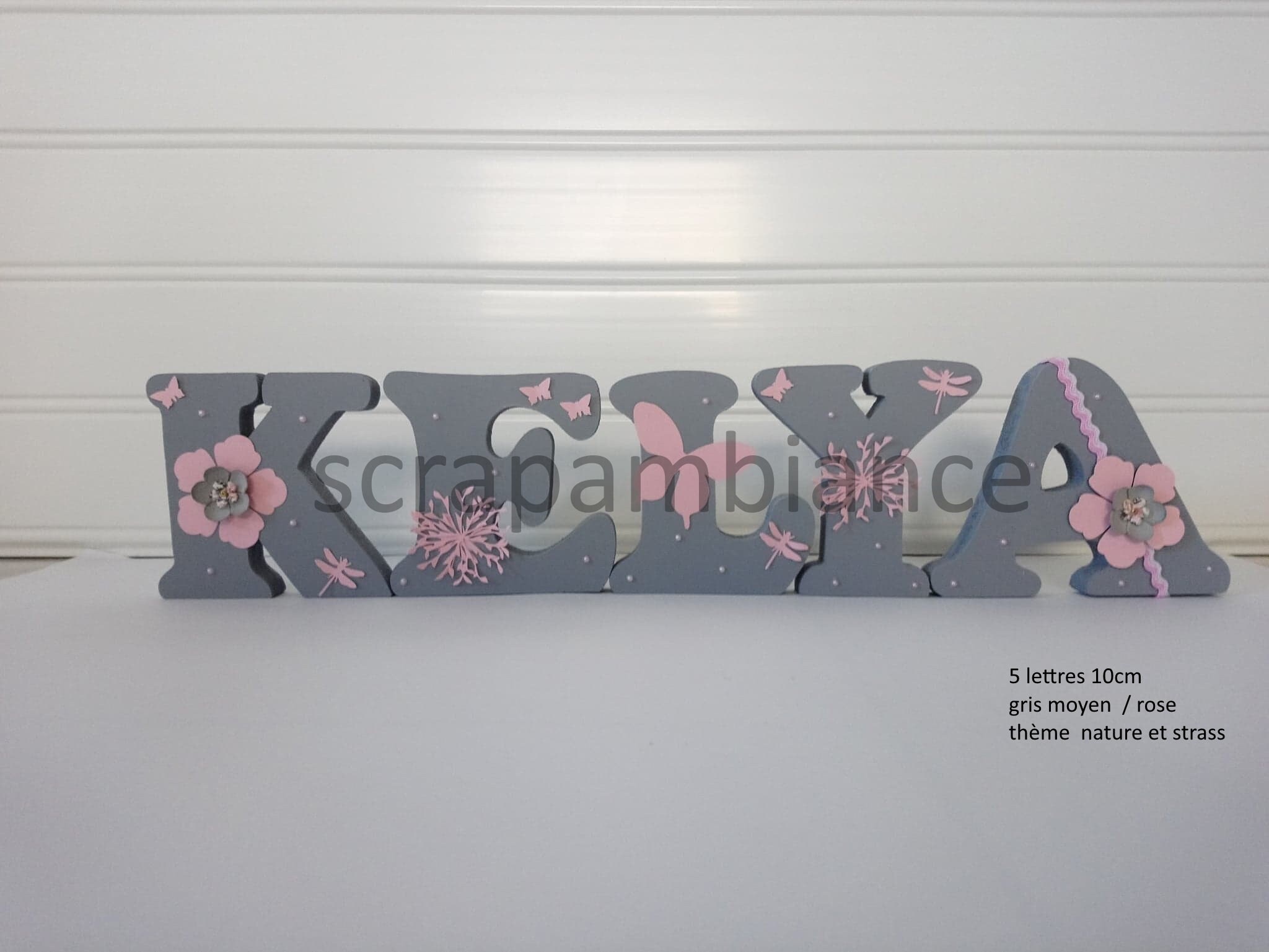 Lettre Prénom en Bois, Lettre Décoration Chambre Enfant, Personnalisé, Décorative, Bois Thème Nature