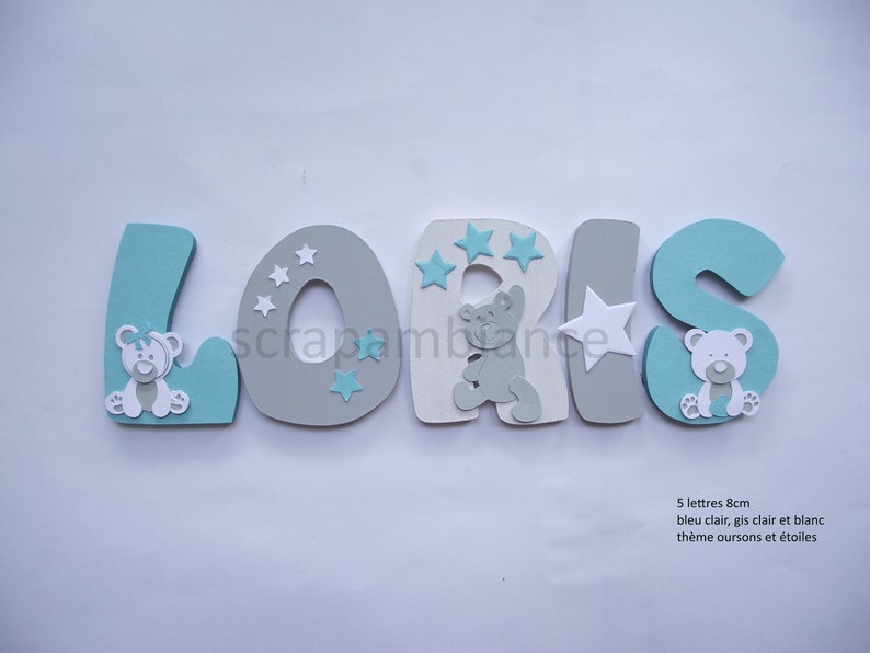 Lettre prénom bois /lettre chambre bébé / personnalisées / Etsy