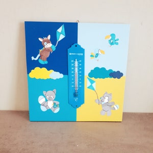 Cadre Personnalise Avec Thermometre Decoration Chambre Enfant Etsy