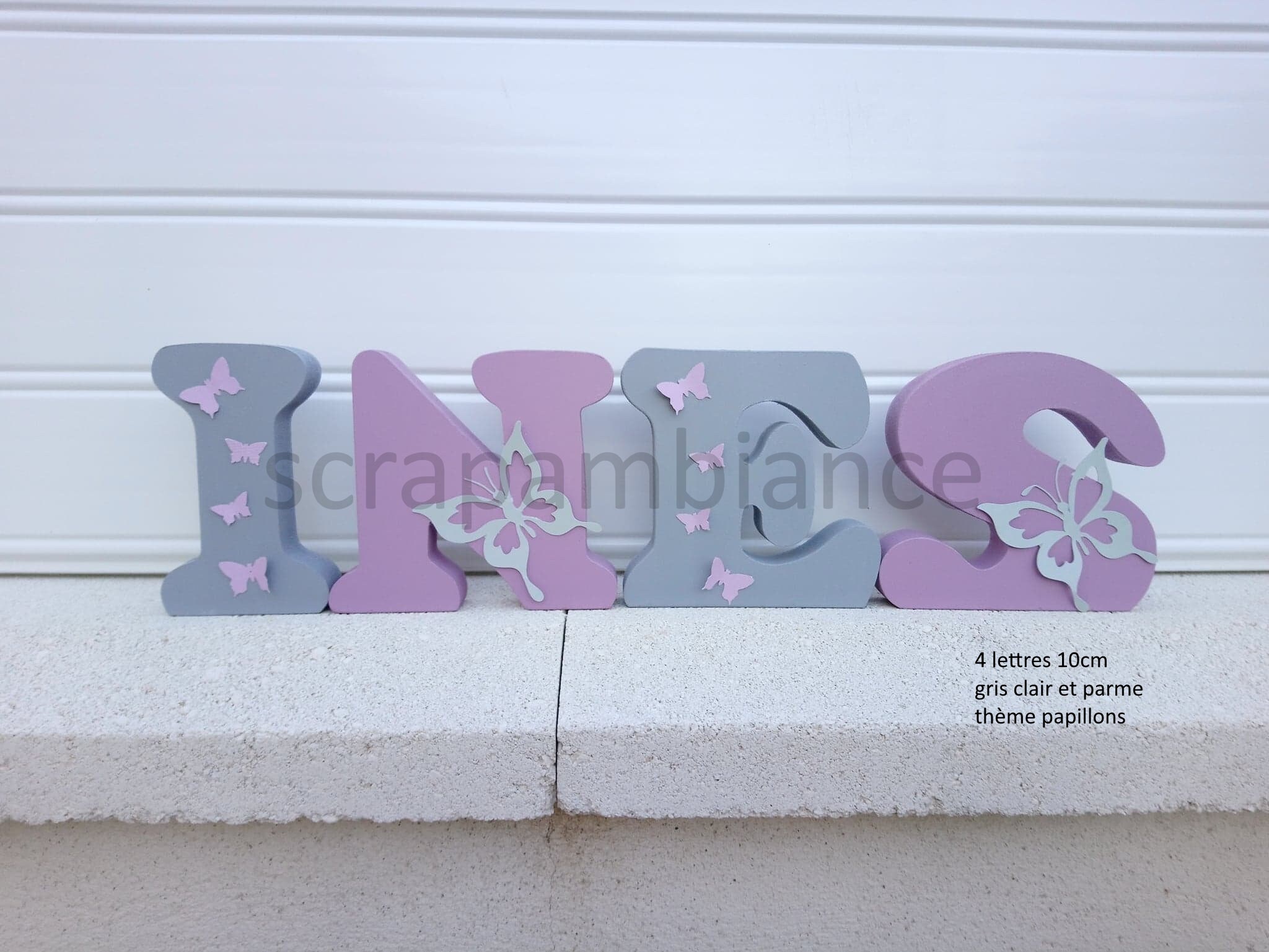 Lettre Prénom en Bois, Lettre Chambre Bébé, Bois Personnalisé, Décoration Lettres Décoratives Theme 