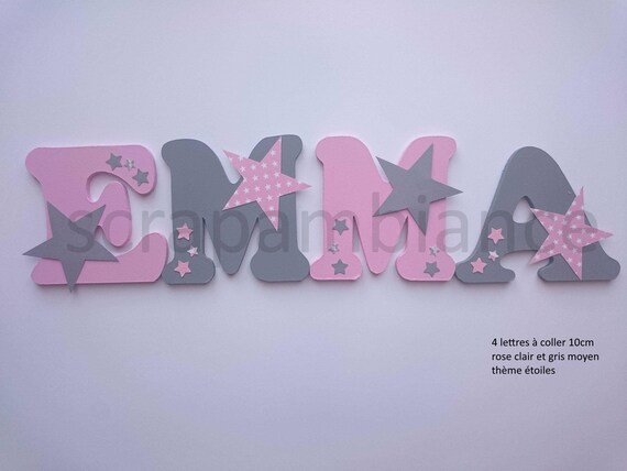 Lettre Prenom Bois Decoration Chambre Enfant Et Bebe Etsy