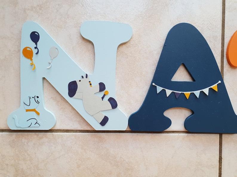 Lettre prénom bois /lettre chambre bébé / personnalisées / Etsy