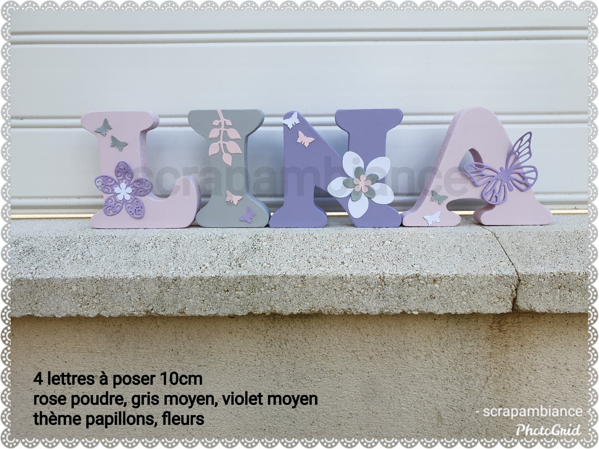 Lettre Prénom Bois, Lettre Décoration Chambre Enfant, en à Poser, Poser Personnalisé Thème Nature