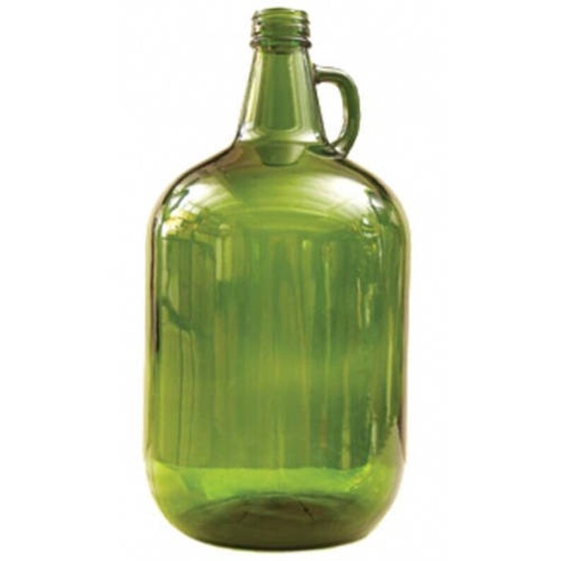 1 Gallon Green Glass Carboy Jug Bottles Wine Making Brewing Etsy