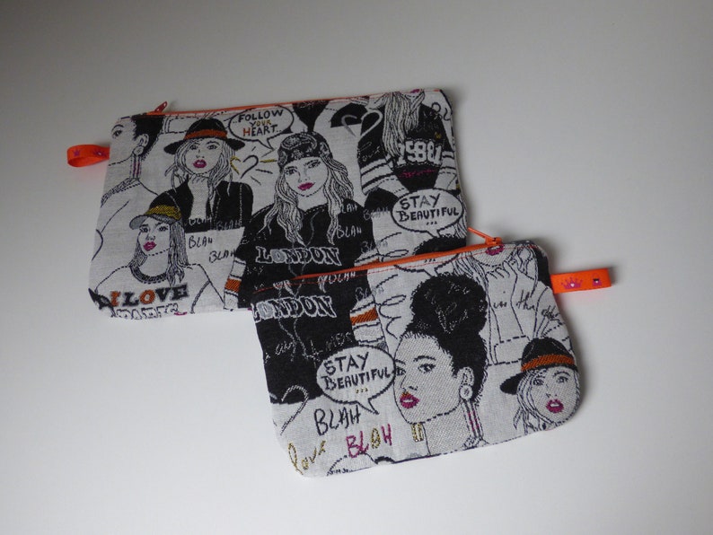 Lot de 2 pochettes zippées Stay beautiful image 1