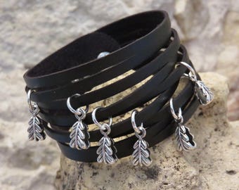 Cuff black collection"nature"