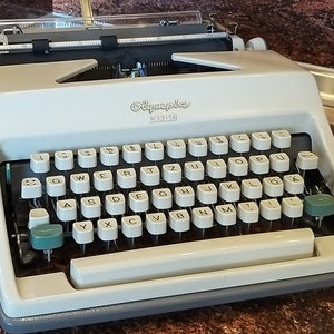 Olympia Monica Vintage typewriter Portable typewriter Typewriter print Typewriter art Working typewriter Antique typewriter Retro typewriter