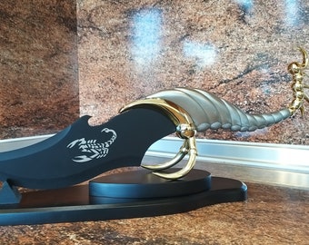 Hunting knife Unique blade Scorpion knife Unique knife Handmade knife Personalized Knife Gifts for Him Custom knife gift Hunting decor