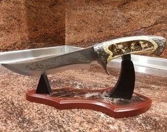 Hunting knife Engraved knife Unique blade Unique knife Handmade knife  Personalized Knife Gifts for Him Custom knife gift Hunting decor