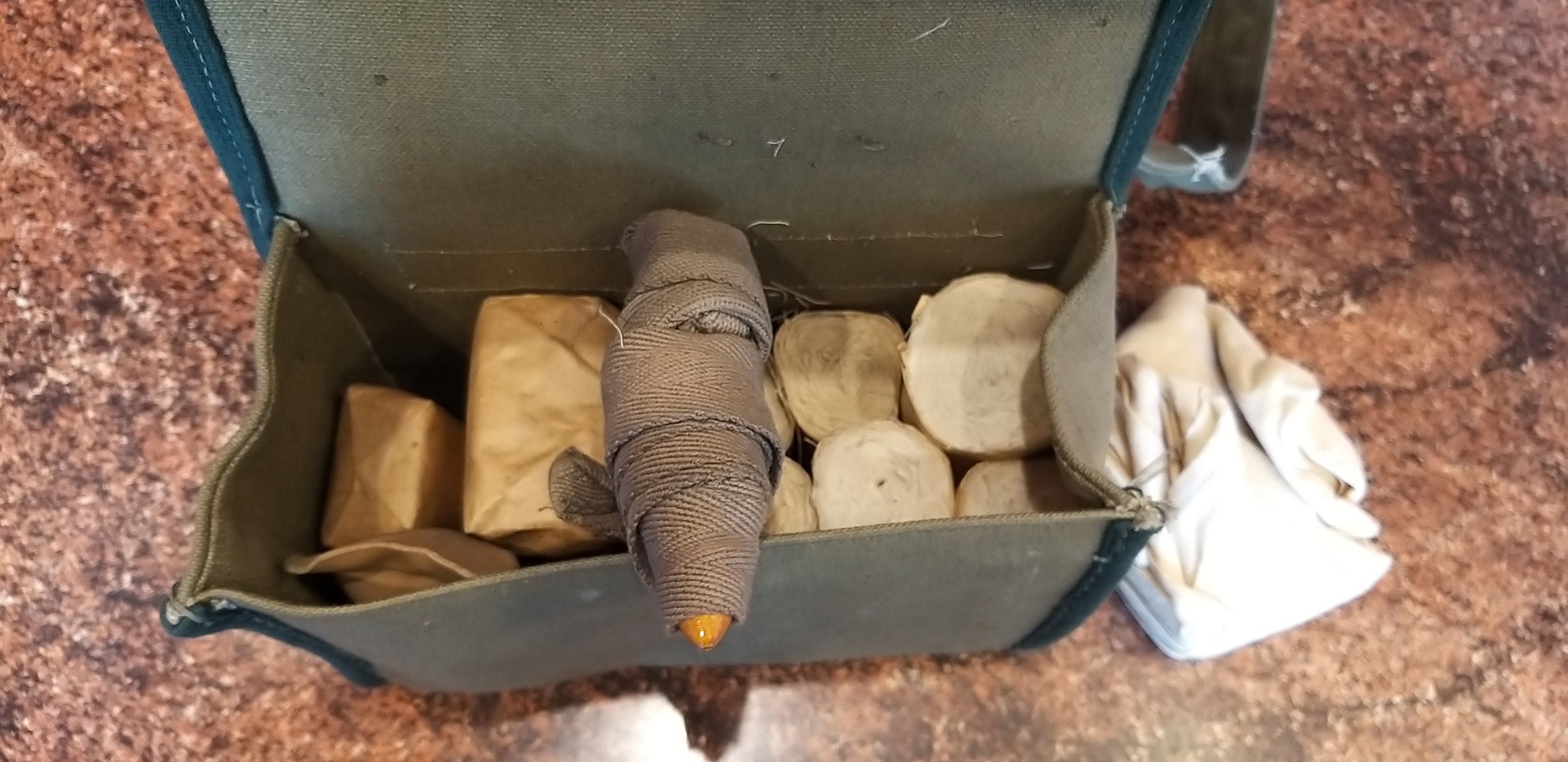 Vintage Military First Aid Kit First Aid Bag Old Military Army Etsy