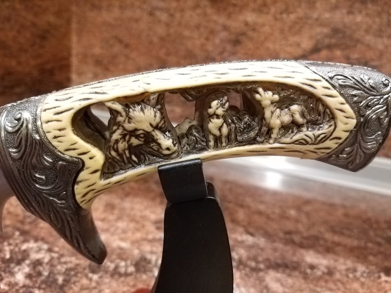 Hunting Knife Engraved Knife Unique Blade Unique Knife Etsy
