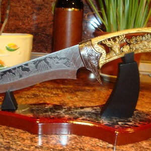Hunting knife Engraved knife Unique blade Unique knife Handmade knife  Personalized Knife Gifts for Him Custom knife gift Hunting decor