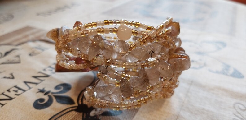 Boutique unique bracelet Crystal bracele Handmade bracelet Bracelet wedding Mountain crystal Unisex bracelet Elegant bracelet Gift for Her