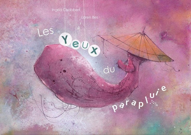 Livre pour enfants en français. Album jeunesse illustré. Titre:Les yeux du parapluie. L'histoire d'un petit garçon caché sous un parapluie image 2