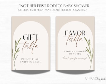 Not Her First Rodeo Baby Shower | Country Baby Shower Decor | Shower Decor | Western Decor | Rodeo Baby Shower | Baby Sprinkle | Table Decor