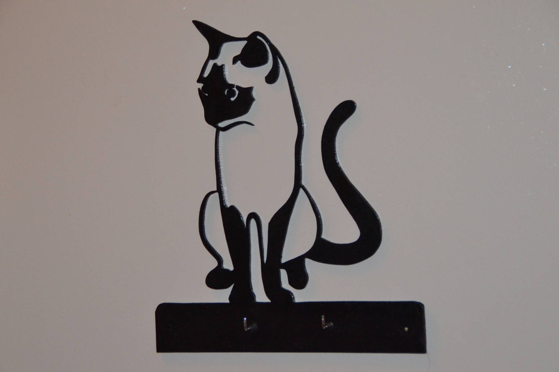 Porte-Clés Mural en Bois/Décoration d'intérieur Accessoires Maison Déco Chat