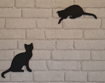 wooden / cat stickers