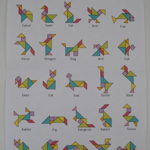 Puzzle Tangram éducatif Montessori - 120 Défis, Jeu De Logique Et De Créativité, Boîte De Voyage - 5