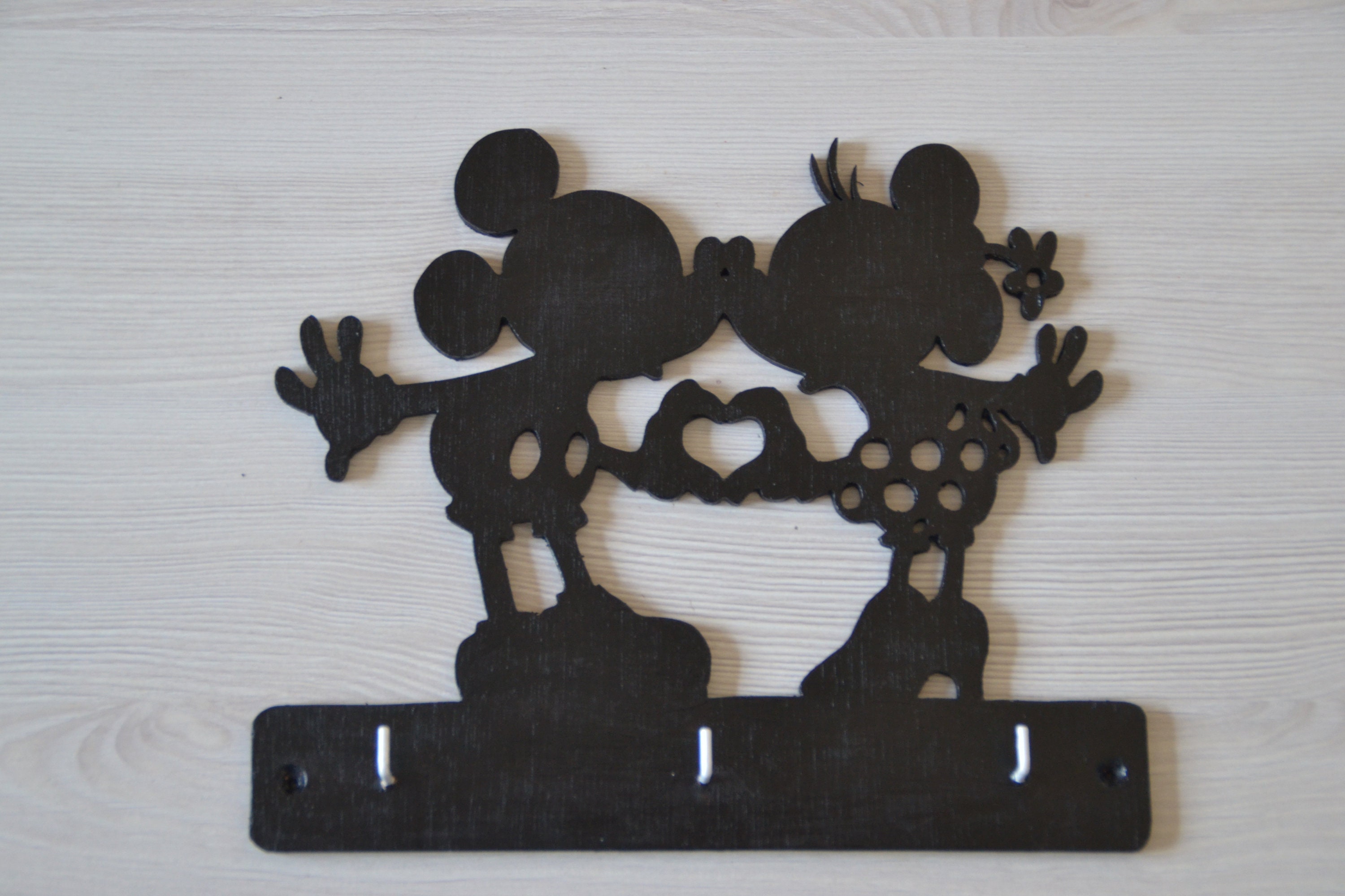 Porte-Clés Mural/Décoration Maison Mickey et Minnie Cadeau Original Chambre Enfant